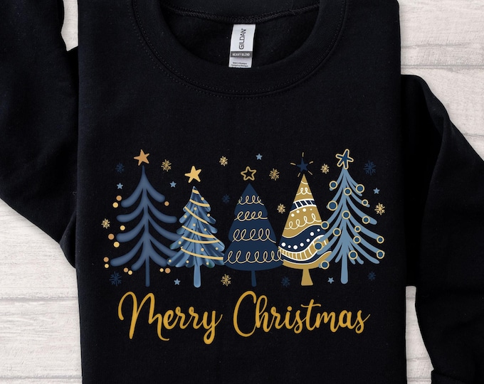 Merry Tree Christmas Sweatshirt, Merry Christmas Sweatshirt, Christmas Shirt, Xmas Sweatshirt, Merry Christmas T-shirt, Christmas Sweatshirt