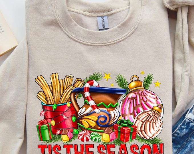 Tis The Season Christmas Sweatshirt, Christmas Coffee Tee, Christmas Coffee  Shirt, Christmas Sweatshirt Gift, Tis The Season Family T-shirt
