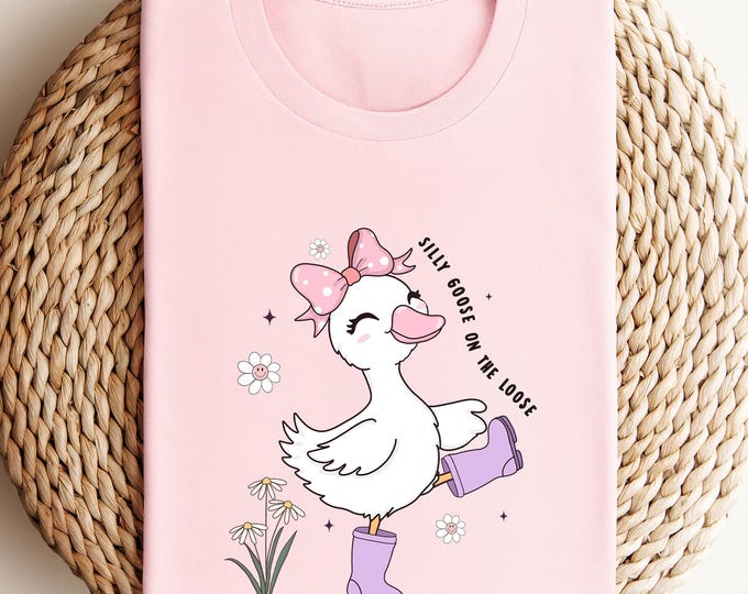 Silly Goose Shirt, Silly Goose On The Loose, Funny Cowgirl Shirts, Funny Western Tee, Funny Graphic Tee, Silly Goose Crewneck, Cute Gift Tee