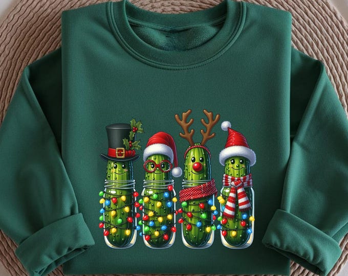 Christmas Pickles Shirt, Merry Christmas Tshirt, Christmas Season Tee, Pickle Lovers Gift, Cute Christmas Pickles Gift, Xmas New Year Tee