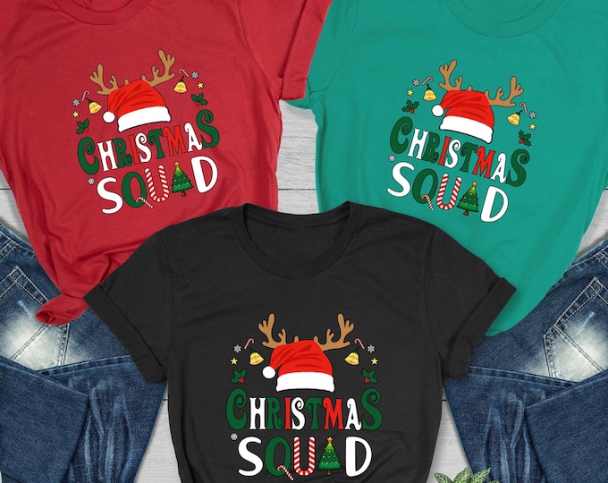Christmas Squad Shirt, Family Christmas Sweatshirts, Christmas Group Shirt, Christmas Family Shirt, Christmas Pajamas, Family Matching Shirt