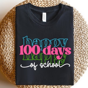 Happy 100 Days Of School Shirt, 100 Days Shirt, Back To School Shirt, Gift For Kids, Boys School Shirt, Girls School Shirt, 100 Day Of Shirt