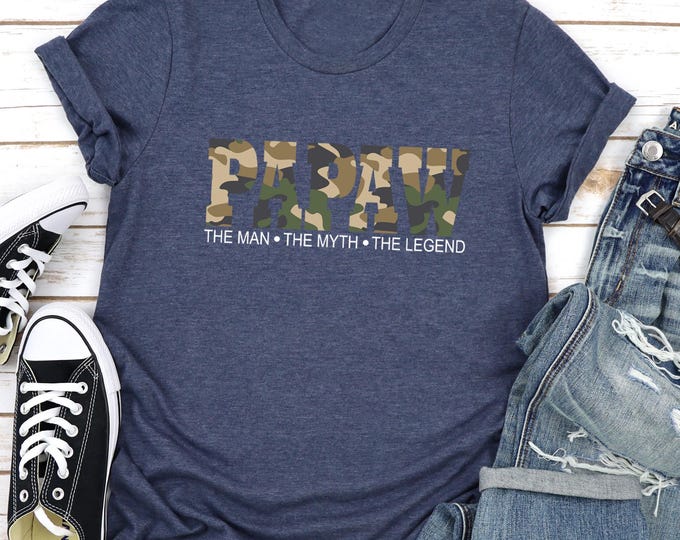Legend Papaw Shirt, Military Papaw Sweatshirt, Fathers Day Gift, Myth Papaw Shirt, Fathers Day Shirt, Cute Papaw Shirt, Gift For Father