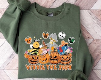Retro Pooh Ghost Halloween Sweatshirt: Winnie The Boo Spooky Season