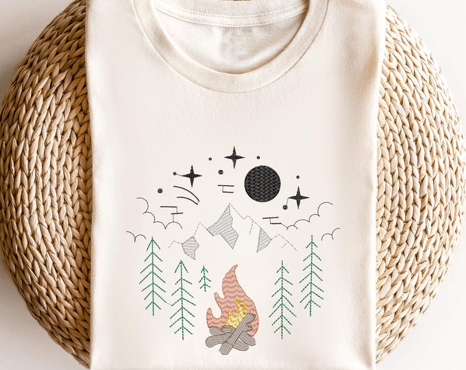 Adventure Awaits Embroidered Shirt, Nature Camp Lover Shirt, The Great Outdoors Shirt, Wanderlust Explore More Tee, Mother's Day Sweatshirt