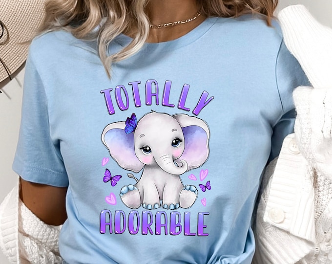 Elephant Shirt for Kids and Baby - Totally Adorable Baby Elephant Shirt - Cute Elephant Kids Tees - Cute Elephant Shirt Toddler Infant