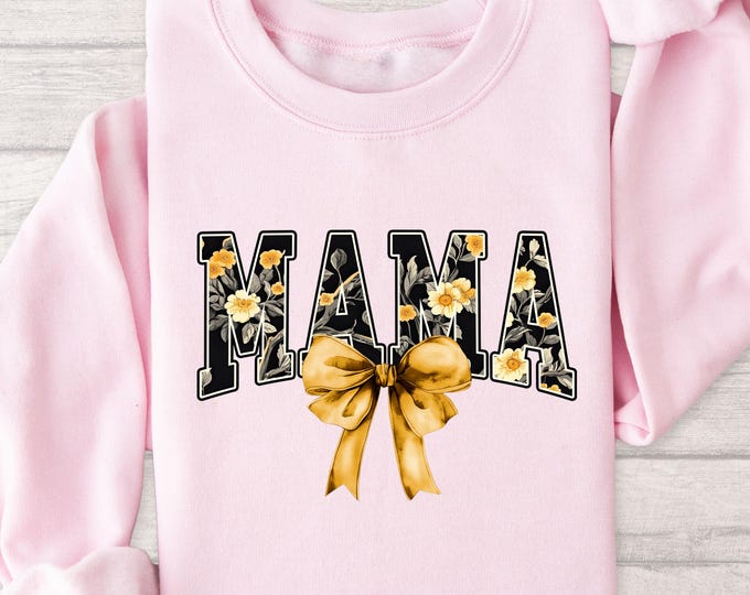 Floral Mama Shirt, Cozy Stylish Gift for Mothers, Birthdays, and Holidays, Mama Cow Shirt, Mama Tshirt, Mama Tee, Mother Day Shirt, Mom Gift