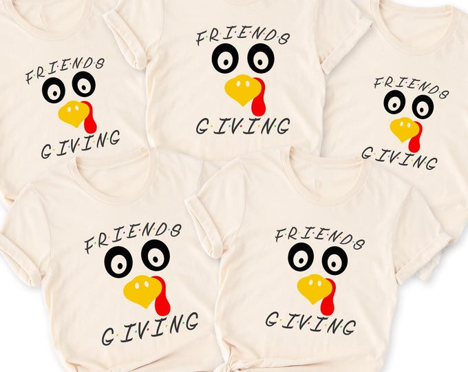 Friendsgiving Shirt, Funny Turkey Tee, Thanksgiving Friends Gift, Fall Party Shirt, Friendsgiving Outfit, Autumn Holiday Tee, Turkey T-shirt