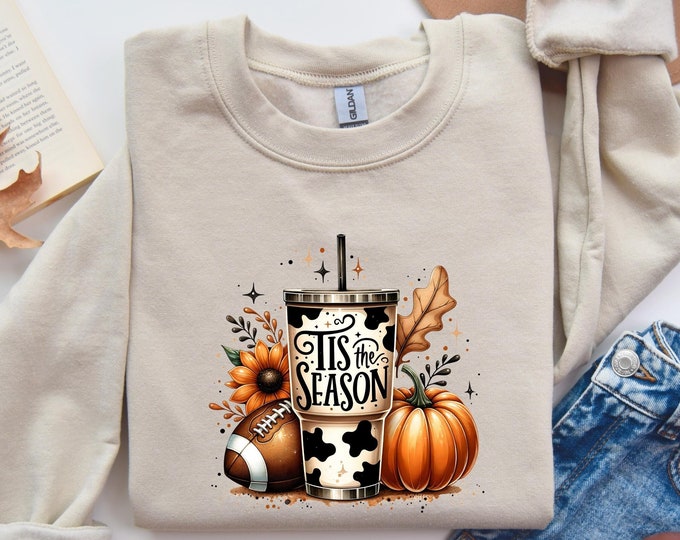 Tis The Season  Sweatshirt, Thanksgiving Coffe Sweatshirt, Cute Tis The Season Shirt, Gift For Love Shirt, Happy Thanksgiving Holiday Shirt