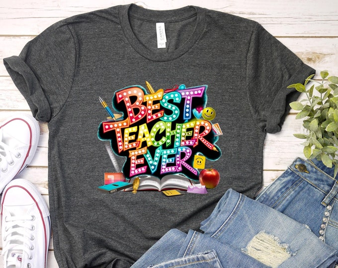 Teacher Sweatshirt, Teacher School Sweatshirt, Cute Teacher Crewneck, Teacher Appreciation gift, Gift for Teacher, Retro Teacher shirt,