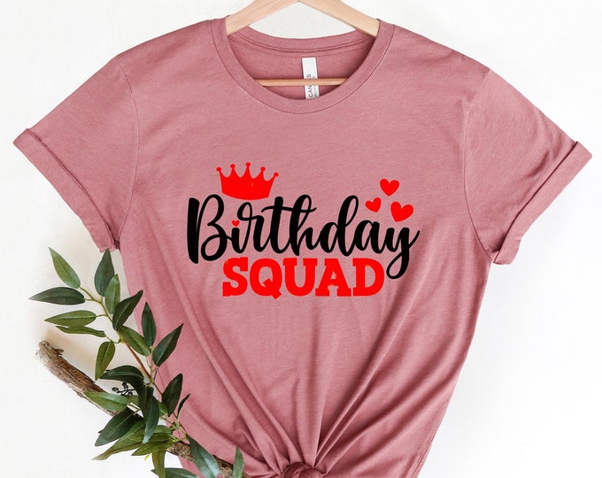 Birthday Squad Shirts, Birthday Team Shirt, Birthday Party Shirts, Birthday Girl T-shirt, Birthday Crew Shirts, Birthday Group Shirts