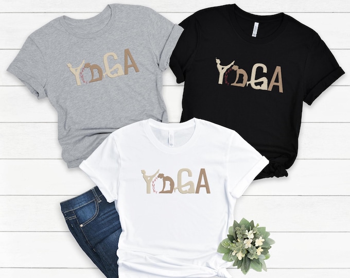Yoga Embroidered Sweatshirt, Yoga Gifts For Women Yoga Gifts For Her Mom Birthday Gift Good Vibes Mothers Day Sweater, Yoga Embroidery Tee