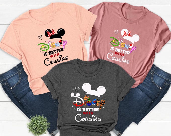 Disney Family Shirt, Cousins Matching Disney Tee, Mickey Minnie Vacation Shirt, Family Trip Outfit, Cute Disney Tee, Magical Park Sweatshirt
