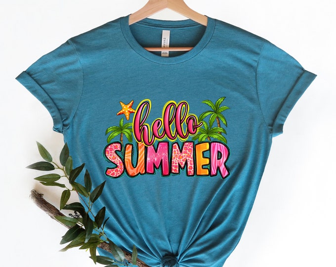 Summer Shirt, Hello Summer Shirt, Cute Summer Shirt, Funny Summer Shirt, Ice Cream Shirt, Last Day Of School Shirt, Summer Holiday Clothes,