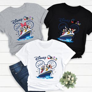 Disney Cruise 2025 Shirt, Family Vacation Matching Tees, Mickey Minnie Cruise Outfit, Nautical Disney Trip Shirt, Group Cruise Shirts