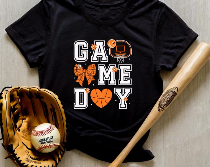 Game Day Shirt, Basketball Lover Tee, Sports Fan Sweatshirt, Cute Basketball Shirt, Cheer Mom Tee, Basketball Game Day Shirt, Women Game Tee