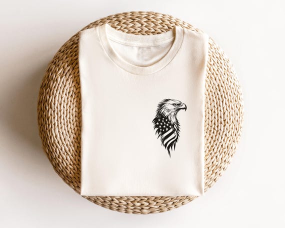 American Eagle Flag Shirt, Patriotic USA Graphic Tee, 4th of July Shirt, Bald Eagle Tee, Veteran Gift, Independence Day Shirt for Men Women