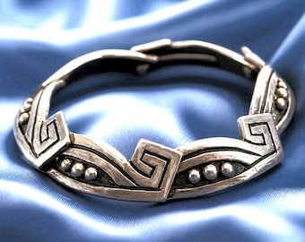 Rare Taxco 980 High Purity Silver Bracelet - Mid-Century Mexican Modernist
