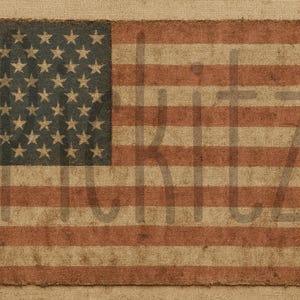 Bandiera patriottica americana, bandiera primitiva in sacco di grano, stili primitivi in stile fattoria, download immediato, stampabile, etichette per lattine con decoupage a sublimazione