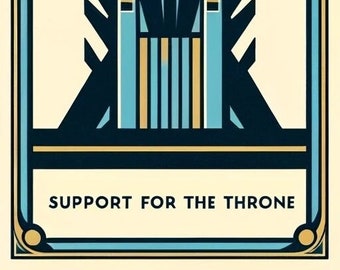 Twilight Imperium 4 Support for the Throne Minimalist Sticker