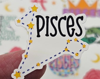 PISCES Stickers| Pisces baby|Astrological Signs Stickers|Journal Stickers| Planner Stickers