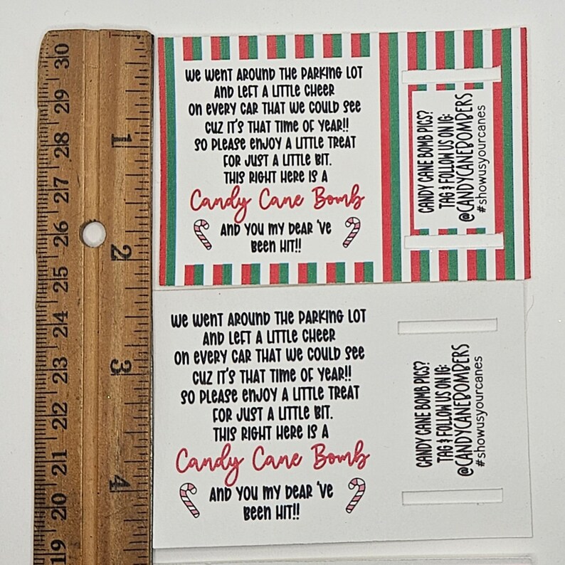 Candy Cane Tags for Candy Cane Bomb Group Activity| Family Holiday ...