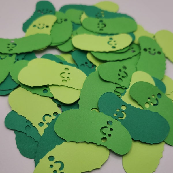 Pickle Confetti | Shades of Green| Big Dill Confetti| 120 pieces