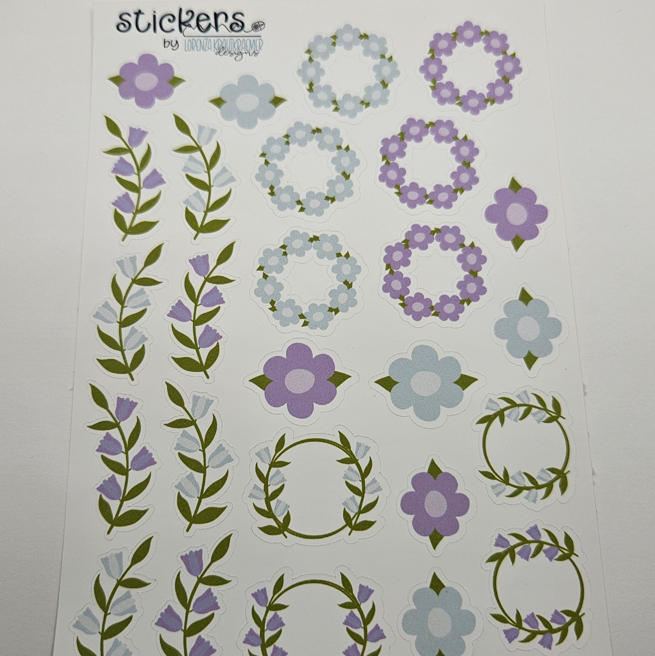 Pastell Sticker Set – Florale Aufkleber Für Jour Produktbild-Vorschau 3