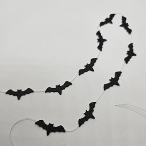 MINIATURE Double Sided Halloween Bats Mini Garland | Doll House Halloween Decoration| Bat Garland Mini | Scale 1:12 (10 inches of bats)