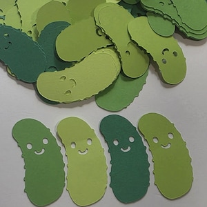 Pickle Confetti | Shades of Green| Big Dill Confetti| 100 pieces