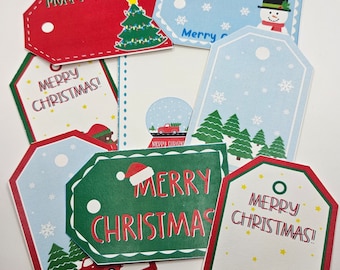 Hand drawn Merry Christmas Gift Tags | Christmas Tags Instant Downloads| Christmas Digital Download Gift Tags