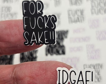 Snarky IDGAF Stickers|F word stickers|Journal Stickers| Planner Stickers