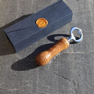 Handmade wooden bottle opener