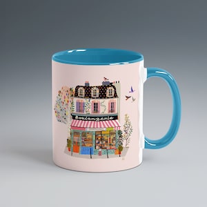 Paris Cafe Coffee Mug, French Bakery Cup, Parisian Café Gift, Boulangerie Lover Mug, Cozy Kitchen Tea Cup