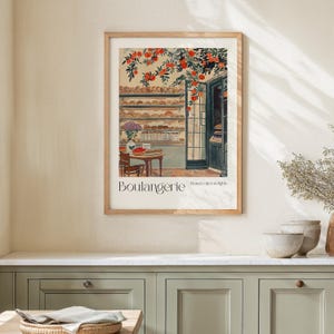 French Boulangerie Watercolor Art Print – Cafe Wall Decor, Pastries Watercolor Illustration image 3