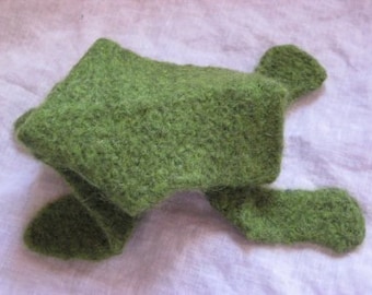 Knitted Origami Frog Pattern