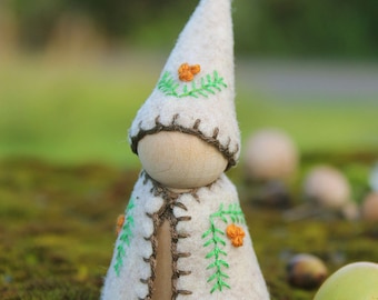 Pinecone Gnome Peg Doll - Vegan