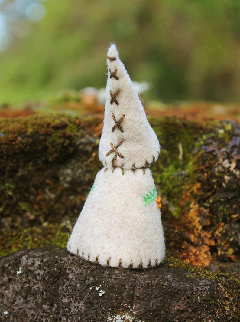 Pinecone Gnome Peg Doll Vegan image 2