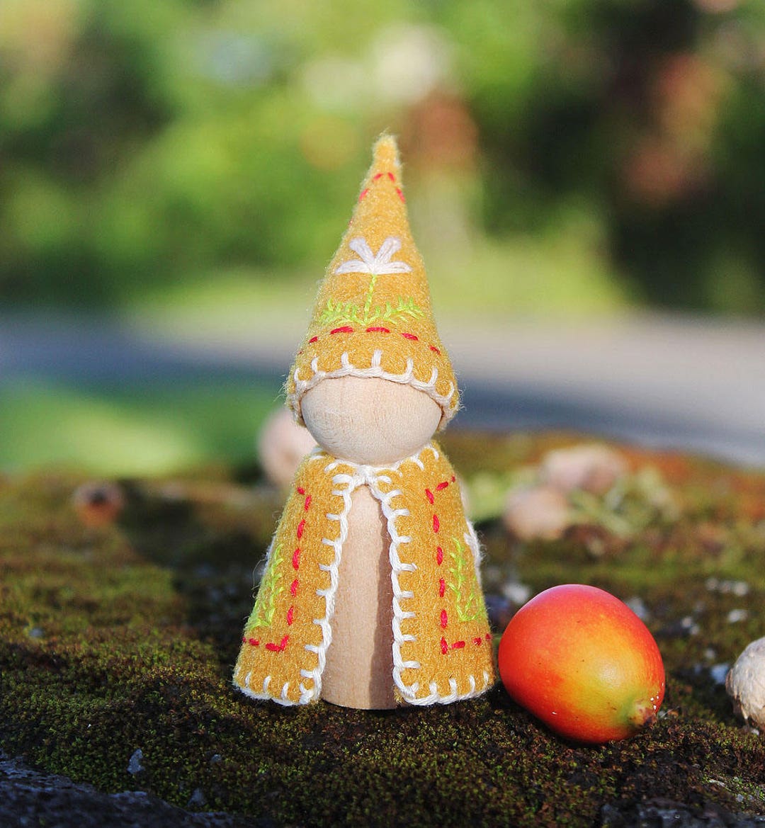 Pimpel Gnome Baby Doll - Golden Yellow