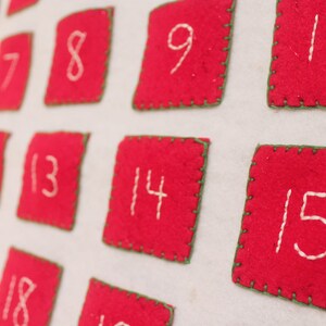 Felt Advent Calendar Pattern: DIY No-Sew, Machine Sew, or Hand Sew image 4
