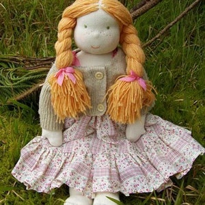 Listing for commercial use of my infant Waldorf doll pattern