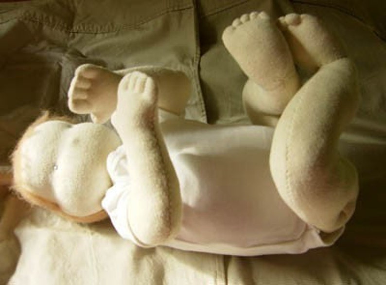 Listing for commercial use of my infant Waldorf doll pattern image 2