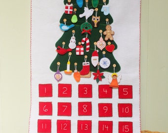 Felt Advent Calendar Pattern: DIY No-Sew, Machine Sew, or Hand Sew