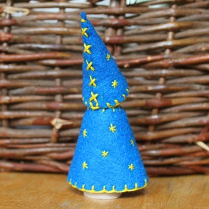 Starry Sky Gnome Peg Doll Vegan image 2