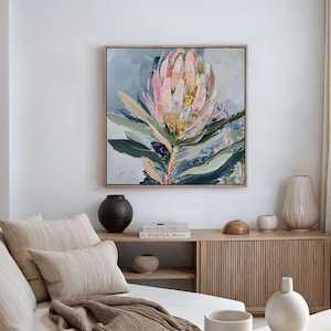 Printable Abstract Floral Art Print, Native Australian Flora, Floral Wall Art, Botanical Wall Art, Floral Digital Art Download (P292)