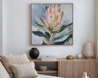 Printable Abstract Floral Art Print, Native Australian Flora, Floral Wall Art, Botanical Wall Art, Floral Digital Art Download (P292)