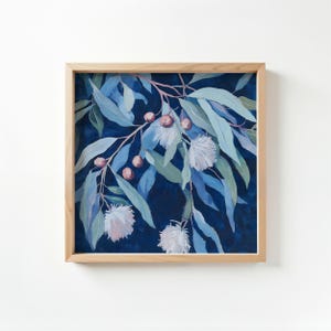 Printable Abstract Floral Art Print, Native Australian Flora, Floral Wall Art, Botanical Wall Art, Gumnut Digital Art Download (P372)