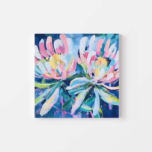 Printable Abstract Floral Art Print, Native Australian Flora, Floral Wall Art, Botanical Wall Art, Bright Floral Digital Art Download (P358)