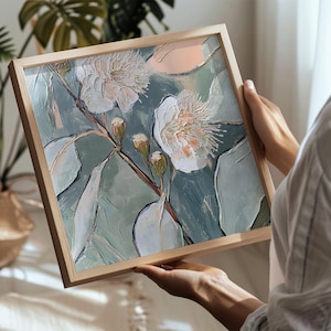 Printable Abstract Floral Art Print, Native Australian Flora, Floral Wall Art, Botanical Wall Art, Floral Digital Art Download (P250)