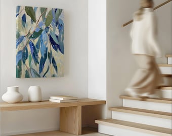 Abstract Eucalyptus Art Print: Australian Native Floral Wall Decor (Digital Download P286)